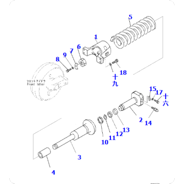 OEM manufacturer supply excavator PC360-10 tensioning cylinder assembly 207-30-0046