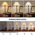 Portable Vintage Farmhouse Nightstand Lamp 2-Pack Black