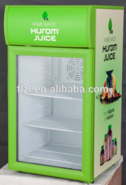 Small refrigerated produce display cooler freezer display