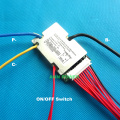 Free Shipping 36V lithium ion battery protection circuit 10S 36V/37V 15A BMS ON/OFF switch wires and small size L65*W40mm