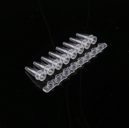 8 튜브 원뿔 바닥 PCR 튜브 스트라이프 0.2ml-red