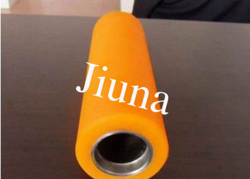 Industrial Transmission Pu Polyurethane Coating Covered Rollers Wheels / Polyurethane Rollers