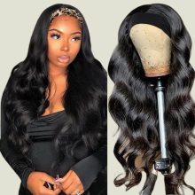 Body wave bandeau de bande cheveux humains