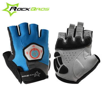 RockBros Gel Bike Half finger cycling Gloves LED turn signal bicycle gloves