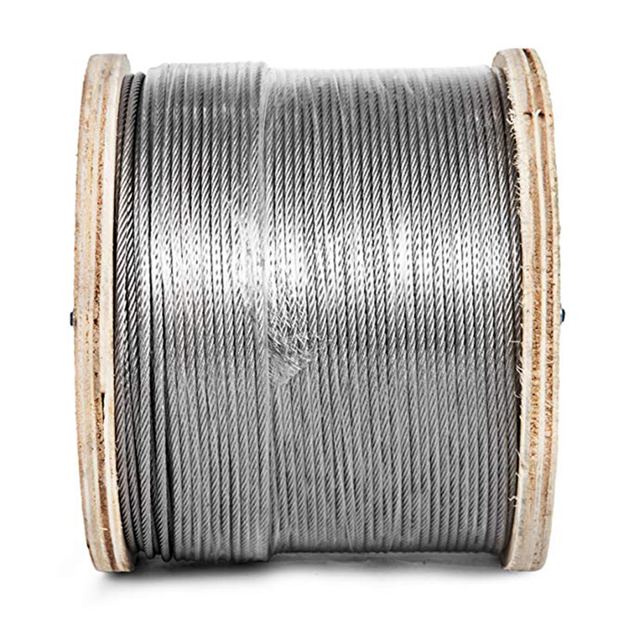 Cable de aeronave de acero inoxidable 7x7 316 304 RRW410