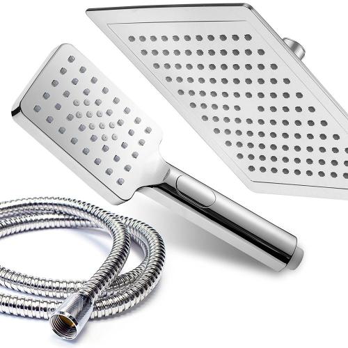 3 inch high pressure rainfall shower head set