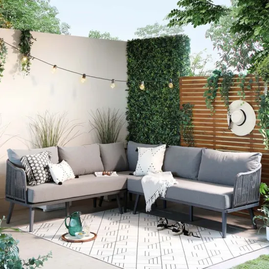 High-Quality Woven Rope Garden Sofa Set - Hot Selling Outdoor Handcrafted Furniture