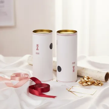 Custom Red Wine and Whiskey Paper Packaging Tubes