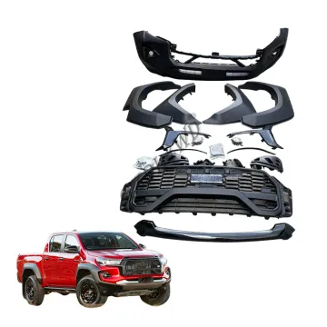 Front Bumper Grille Conversion Body Kits for Hilux Revo Rocco 2016-2018 to Hilux GR Sport 2023