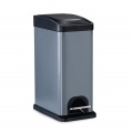 Rectangular Steel Recycle Mirror Pedal Bin