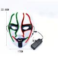 Máscaras iluminadas recarregáveis ​​de PVC LED