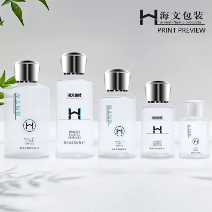 Luxury Skincare Plastic PET Lotion Bottles Packaging