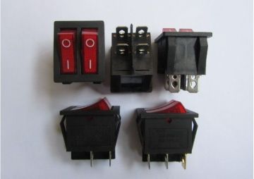 Kcd4 6pins Boat Like Rocker Switch With Neon Lamp 15a 250v 20a 125v Ac  Electric Switches