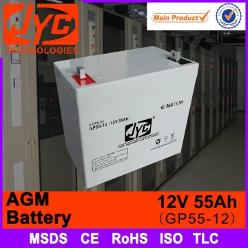 12v 55ah AGM battery for fire and safety defense system