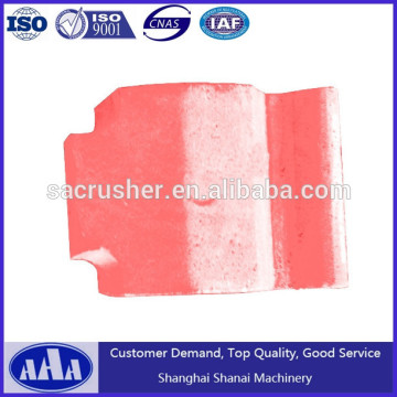 High Manganese impact crusher spare parts lock block block plate wear resistant steel plate