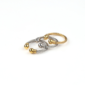 High Quality Customized Wholesale Smart Wedding Stainless Steel Gold Plated Couple Rings
