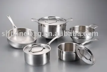 stainless steel kitchenware set