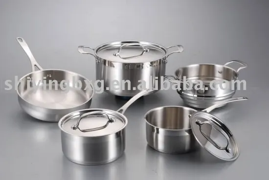 stainless steel kitchenware set