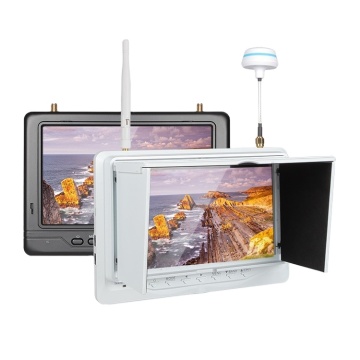7 inch FPV Monitor with 5.8ghz Wireless Transmitter Receiver and HD Camera for Quadcopter Drones