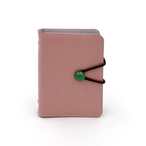 Credit Card Pouch Decorative beads elastic PU credit id card holder Factory