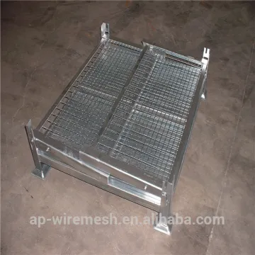 Warehouse metal turnover box roll basket factory