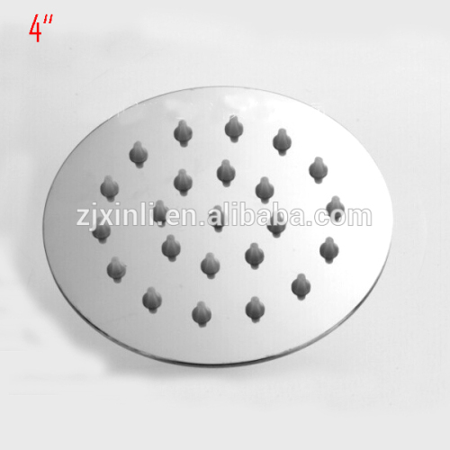 4 Inch Round Welded Brass Shower Head, Very Thin Overhead Shower, Polish and Chrome Finish