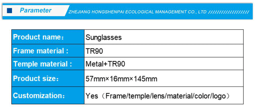 TR90 Metal Sunglasses Black