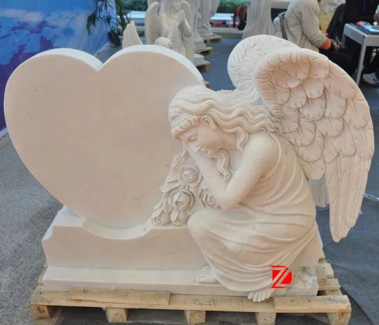 large marble angel sculptures