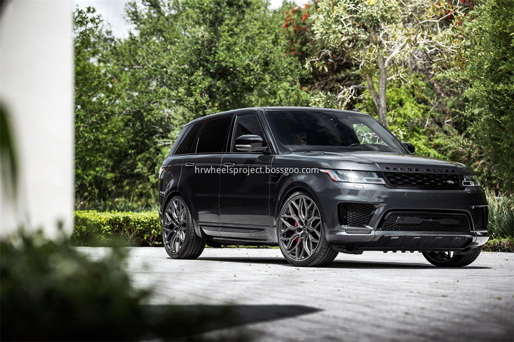 H R Tech Wheels Hr507 Matte Gunmetal Tinted Range Rover Sport 2