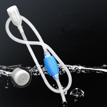 Handheld Fish Tank Water Changer Air Pump Aquarium Gravel Cleaner Vacuum Siphon Pump with Filter