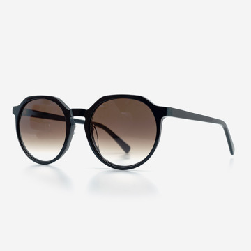 Oval and Architectural lines Acetate Women's Sunglasses