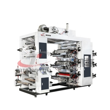 70m/min Easy Operate 6 Color Flexo Printing Machine for Plastic/Film