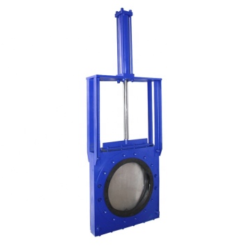 Clarkson 24-inch DN400 300NB Bi-Directional Pneumatic Heavy Duty Knife Gate Valve for Slurry Applications