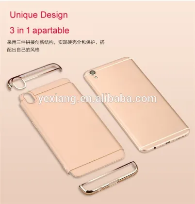 unique design 3 in 1 mobile phone case for oppo r9s shockproof cover