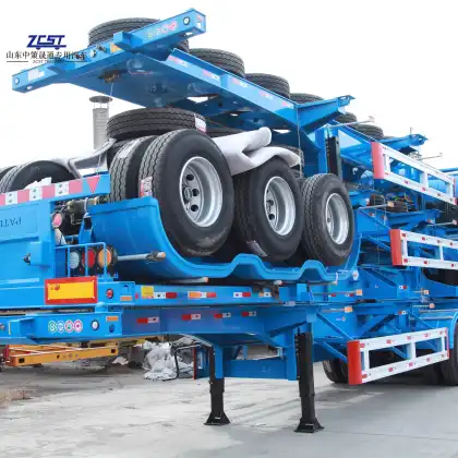 40ft 3Axles Skeleton Semi Trailer Manufacturing Company
