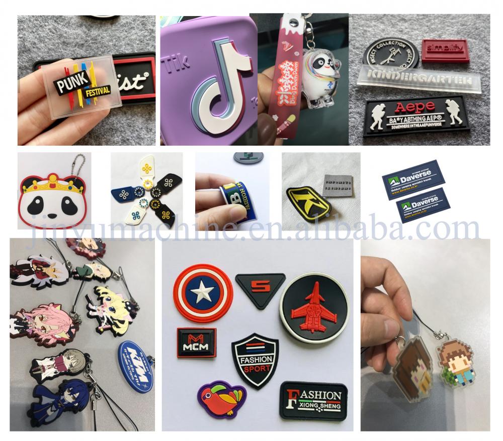 Silicone Rubber Patch Keychain PVC Machine