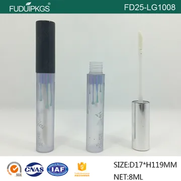 Round luxury plastic empty Lip Gloss Bottle