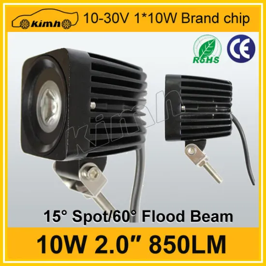 High Quality 10-30v 2.0" 10w 850LM work light led, led work light