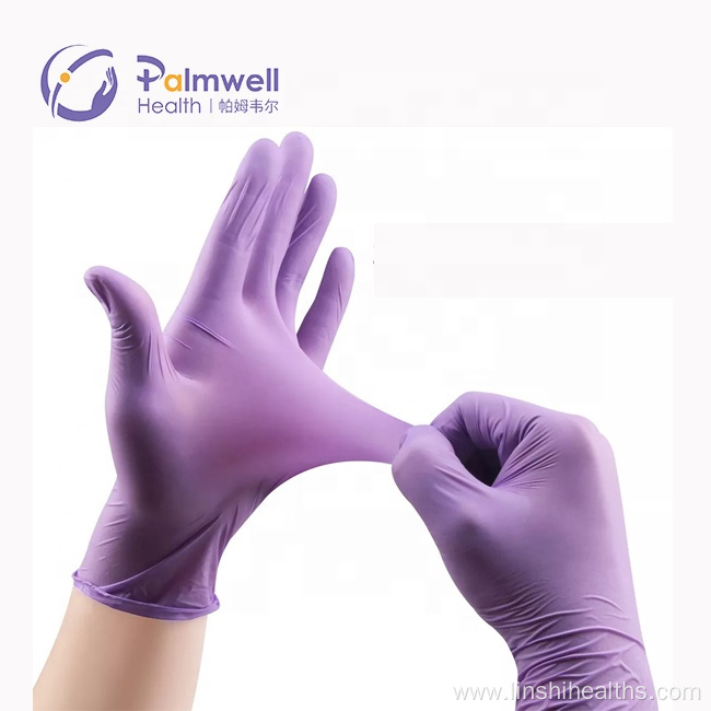 Disposable Purple Nitrile Gloves household washing home used