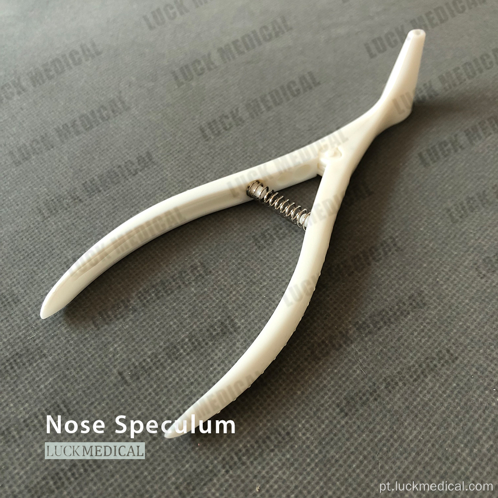 Especulum nasal plástico de uso único