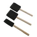 Foam Paint Wooden Handle Sponge Brush Art Tool