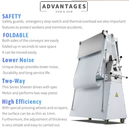 Mini Manual Patisserie Boulanger Laminador Laminoir 520 - 220V Dough Sheeter Machine