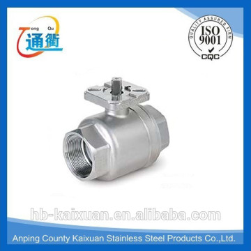 2pc ball valve for actuator iso5211