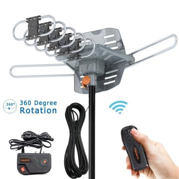 Control remoto de 360 ​​grados UHF Antena satelital exterior