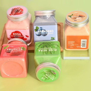 Organic Fruit Facial Body Scrub - Custom 500ML Mild Deep Cleansing & Moisturizing Exfoliating Body Scrub