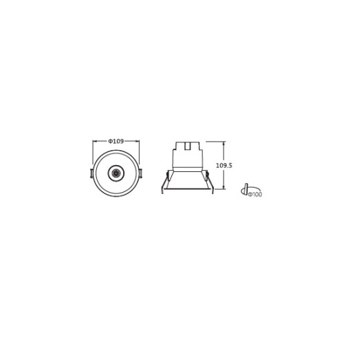 LEDER Wide Beam Dimmercial 5W LED Downlight