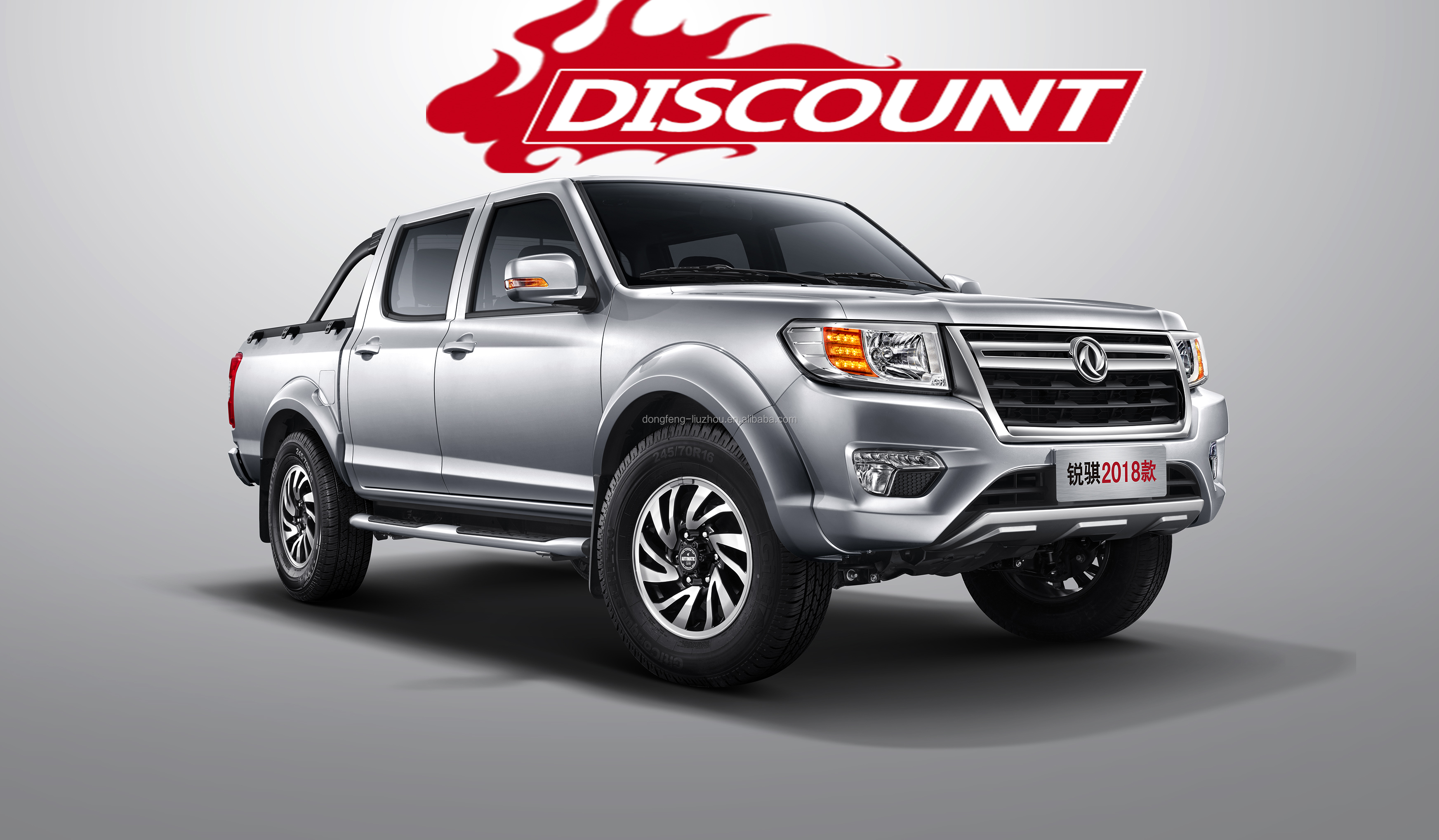 China Dongfeng mini 2WD pickup 4X2 double cab with good quality for sale