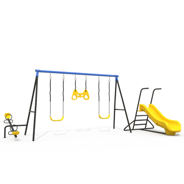 EJPLAY Multi Play Set: Swing, Slide, and Seesaw for Kids