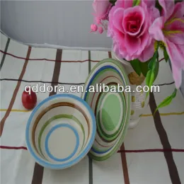 stoneware blue soup bowl