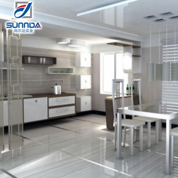white crystal line stone double loading polished porcelain tile, wear resistant flooring tiles, polished ceramic tile 600x600
